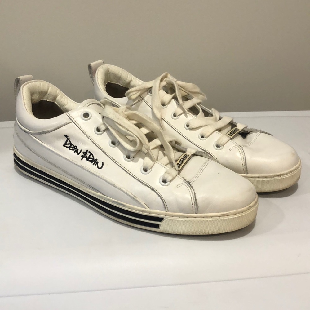 Men’s Dsquared white sneakers